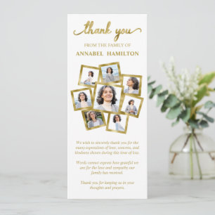 Invitación Foto de simpatía, agradecimiento memorial