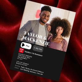 Invitación Foto de sinopsis de película personalizada por bod