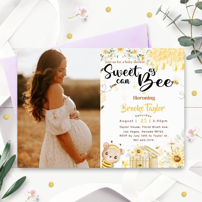 Invitación Foto De Sunflower Dulce Como Puede Ser (Subido por el creador)