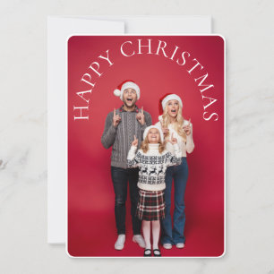 Invitación Foto de vacaciones de Navidades de Camión Verde de