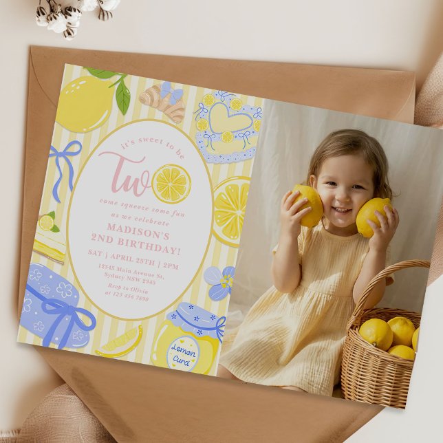 Invitación Foto del 2º cumpleaños de Limonada de Verano de Li (Subido por el creador)