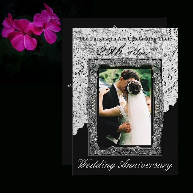 Invitación Foto del 25° aniversario de Boda de Plata (Subido por el creador)