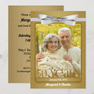 Invitación Foto del 50º Aniversario de Bodas