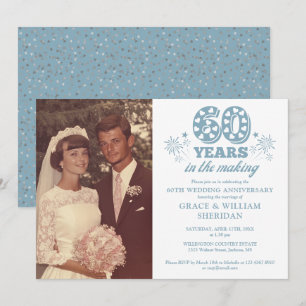 Invitación Foto del 60° Aniversario del Boda