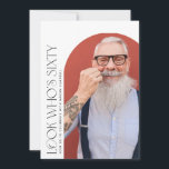 Invitación foto del 60 de marzo fiesta de cumpleaños moderna<br><div class="desc">foto del 60 de marzo,  invitación moderna y sencilla a la fiesta de cumpleaños. Diseño moderno y elegante de tipografía.</div>