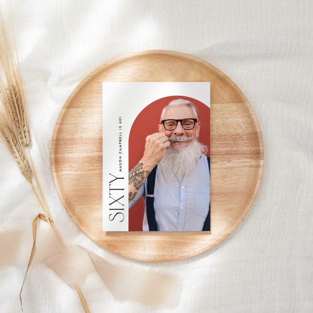 Invitación foto del 60 de marzo fiesta de cumpleaños moderna  (Subido por el creador)