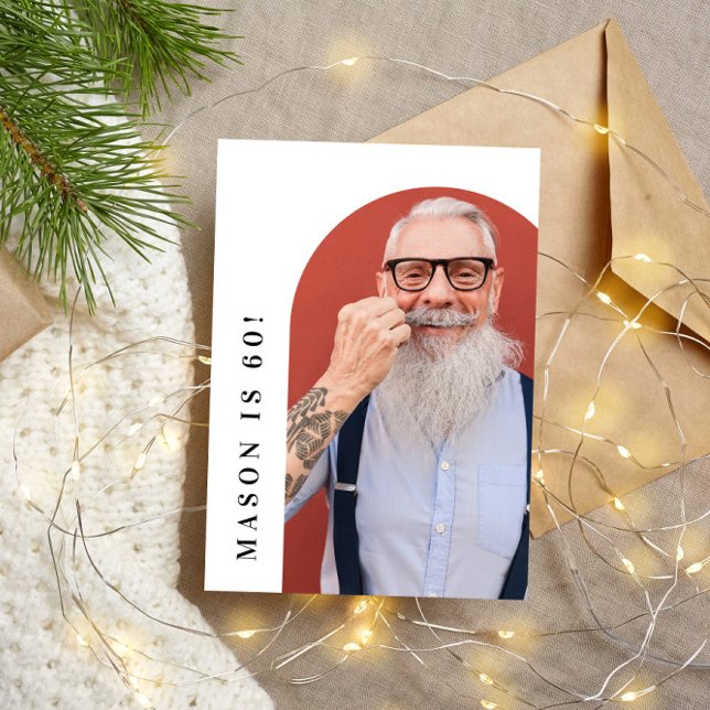 Invitación foto del 60 de marzo fiesta de cumpleaños moderna  (Subido por el creador)