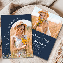 Invitación Foto del Arco del Partido de Graduación de Flor Si