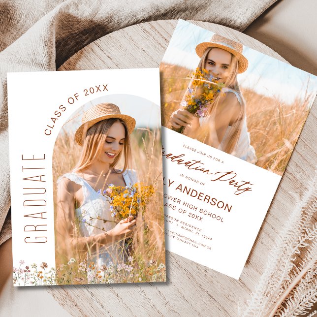 Invitación Foto del Arco del Partido de Graduación en Flor Si (Subido por el creador)