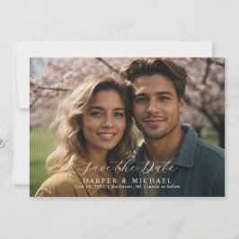 Invitación Foto del boda ordenado guardar la fecha