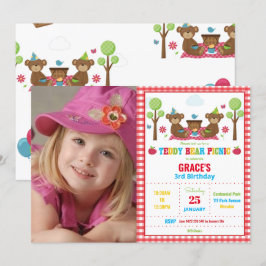 Invitación Foto del Chica del niño de cumpleaños número 1 de 