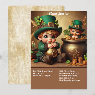 Invitación Foto del Fiesta Leprechaun del Día de San Patricio