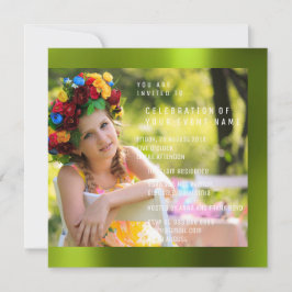 Invitación Foto del partido de cumpleaños Cali Green Metaliza