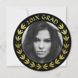 Invitación Foto del partido de graduación de 2023 | Wreath de