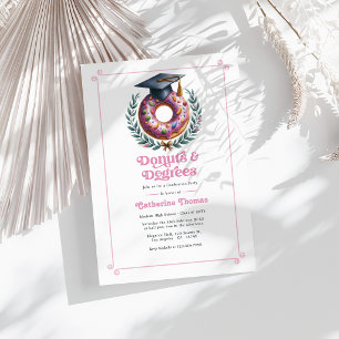 Invitación Foto del Partido de Graduación de Donuts y Grados