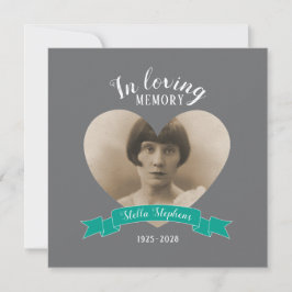 Invitación Foto del servicio conmemorativo de las invitacione