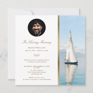 Invitación Foto del Servicio Náutico Memorial de Oro en Bote