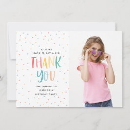 Invitación foto divertida arcoíris descargable gracias colori