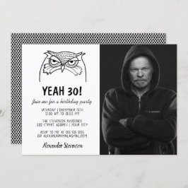 Invitación Foto divertida de cumpleaños número 30