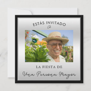 Invitación Foto divertida en español "Personas mayores" Cumpl