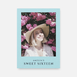 Invitación Foto Dulce 16 fiesta de cumpleaños de Pastel moder