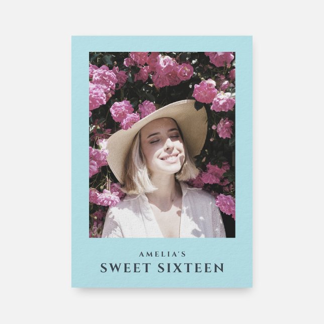 Invitación Foto Dulce 16 fiesta de cumpleaños de Pastel moder (Subido por el creador)