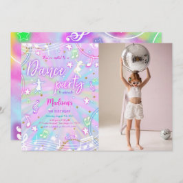 Invitación Foto editable de cumpleaños de baile