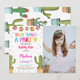 Invitación Foto editable de fiesta de cumpleaños de Cute Fies