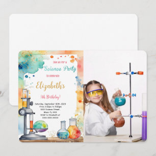 Invitación Foto editable de la fiesta de cumpleaños de la cie