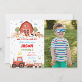 Invitación Foto editable de la fiesta de cumpleaños de la gra