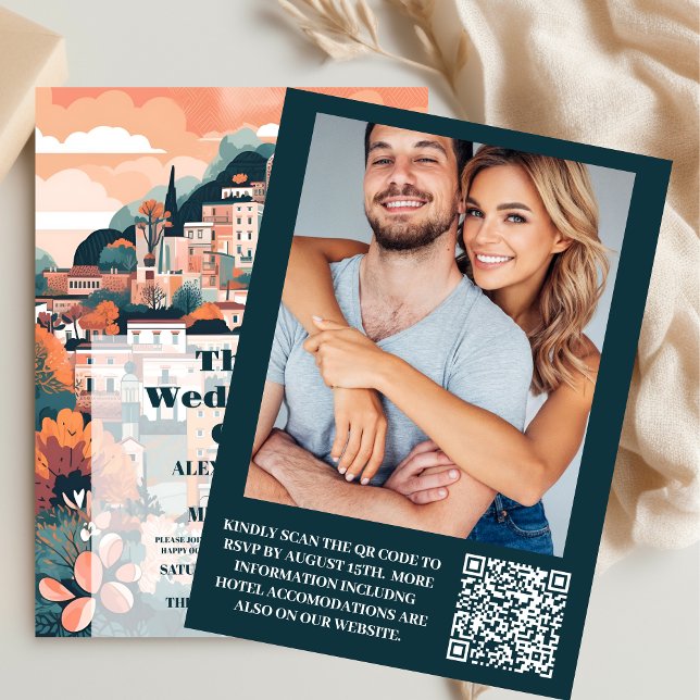 Invitación Foto elegante Italia Capri Boda de destino (Subido por el creador)