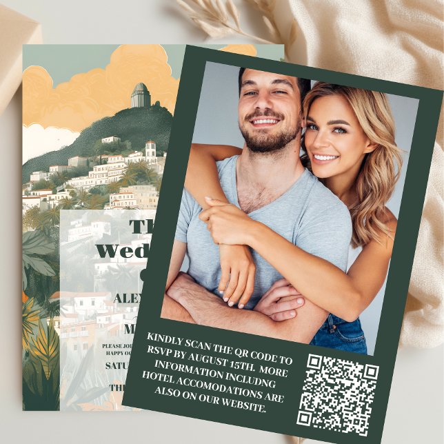 Invitación Foto elegante Italia Capri Boda de destino (Subido por el creador)