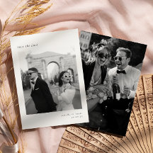 Foto elegante minimalista Guardar fecha