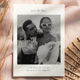 Invitación Foto elegante minimalista Guardar fecha