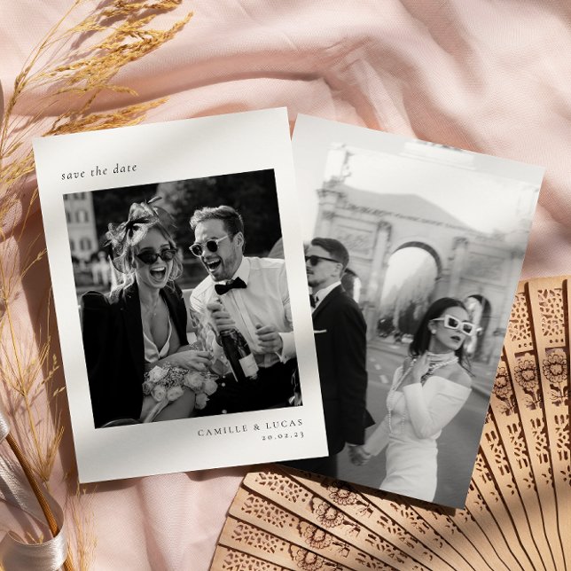 Invitación Foto elegante minimalista Guardar fecha (Subido por el creador)