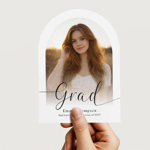 Invitación Foto en el Arco de Graduación Fiesta de Graduaci