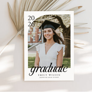 Invitación Foto en el Arco de Graduación Fiesta de Graduaci
