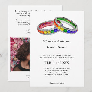 Invitación 🌈 Foto Entrelazada en Orgullo – Edición de Fotos