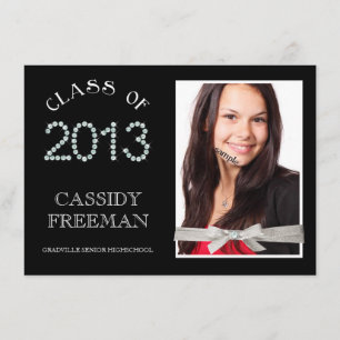 Invitación Foto femenina 2013 y cinta del graduado del