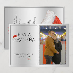 Invitación Foto Fiesta Navideña Navidades Fiesta