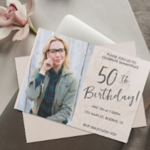 Foto floral boho para 50 cumpleaños