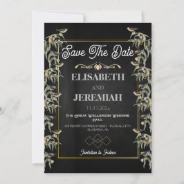 Invitación Foto Floral Classic Wedding Save the Date