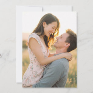 Invitación Foto floral pastel caprichosa