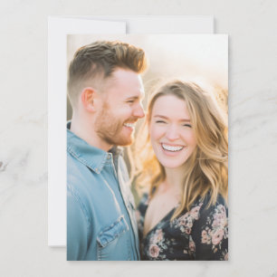 Invitación Foto floral pastel romántica