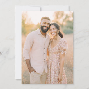 Invitación Foto floral pastel romántica