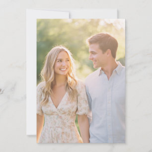 Invitación Foto floral pastel serena