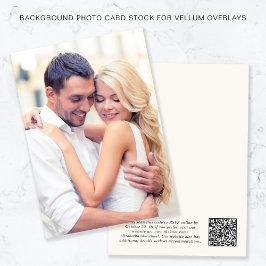 Invitación Foto Fondo De Crema De Código QR Para La Superposi