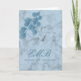 Invitación Foto Funeral Celebración De La Vida De Eucalipto A