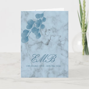 Invitación Foto Funeral Celebración De La Vida De Eucalipto A