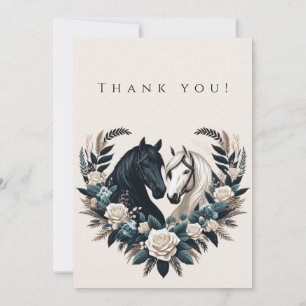 Invitación Foto-gracias-caballo enamorado
